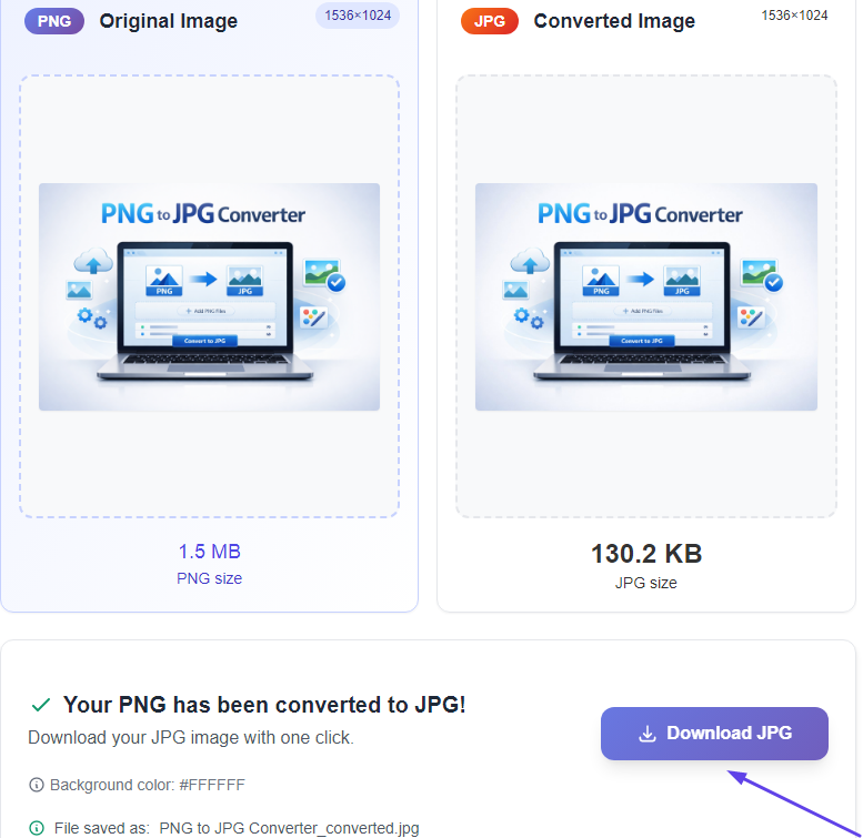 PNG to JPG Converter 7 Download JPG step